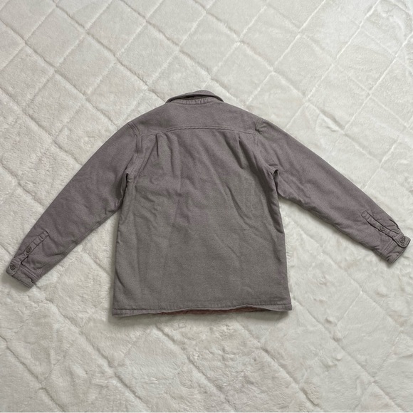 Patagonia Womens Size M Insulated Fjord Flannel Shirt Jacket Gray Quilt Lined - Picture 8 of 14
